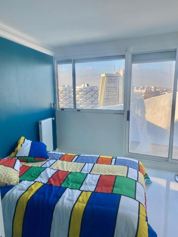 14Eme Et Der Etage "Arty" Avec 2 Chambres Et Vue Panoramique ! Créteil Kültér fotó