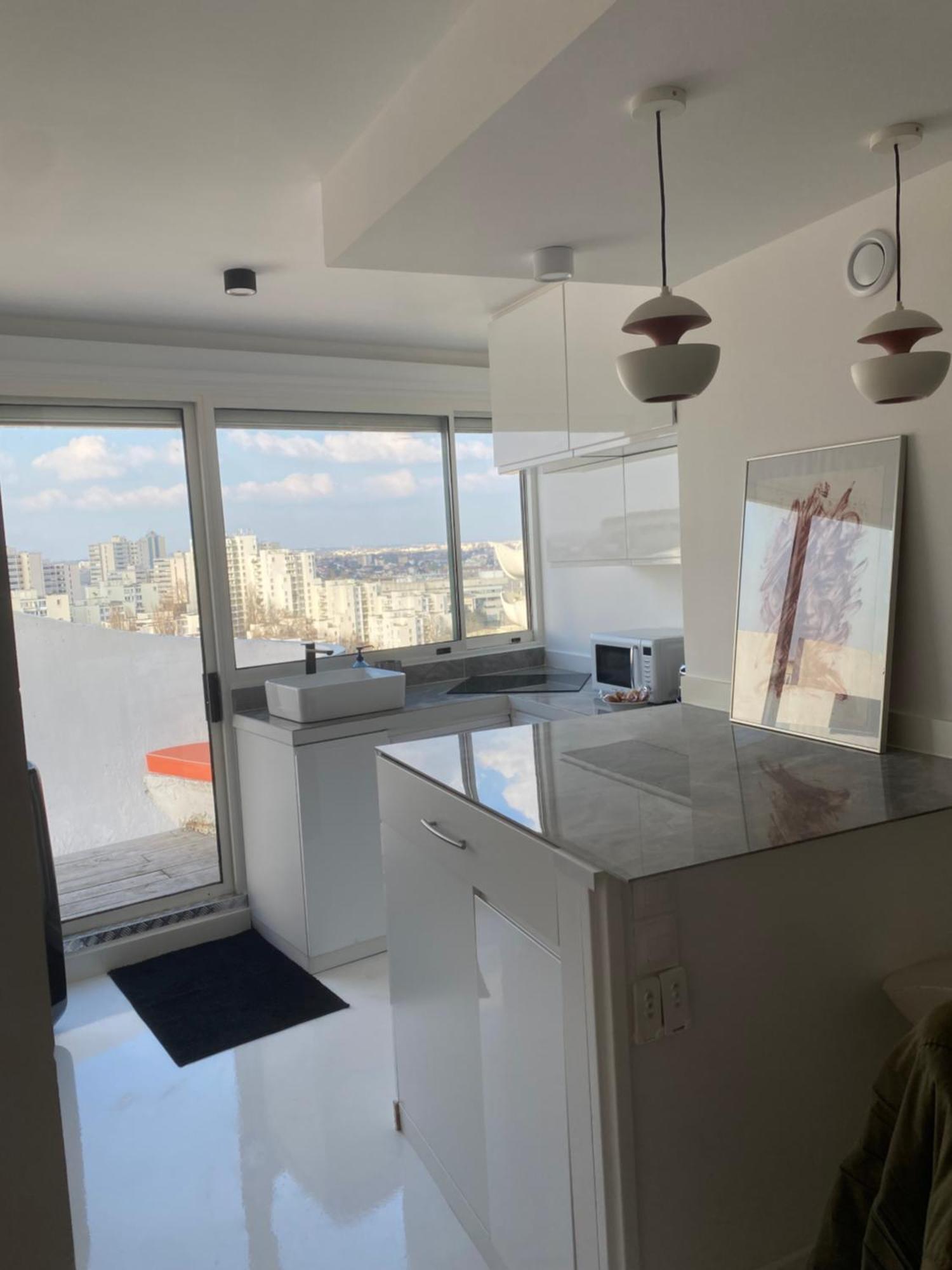 14Eme Et Der Etage "Arty" Avec 2 Chambres Et Vue Panoramique ! Créteil Kültér fotó